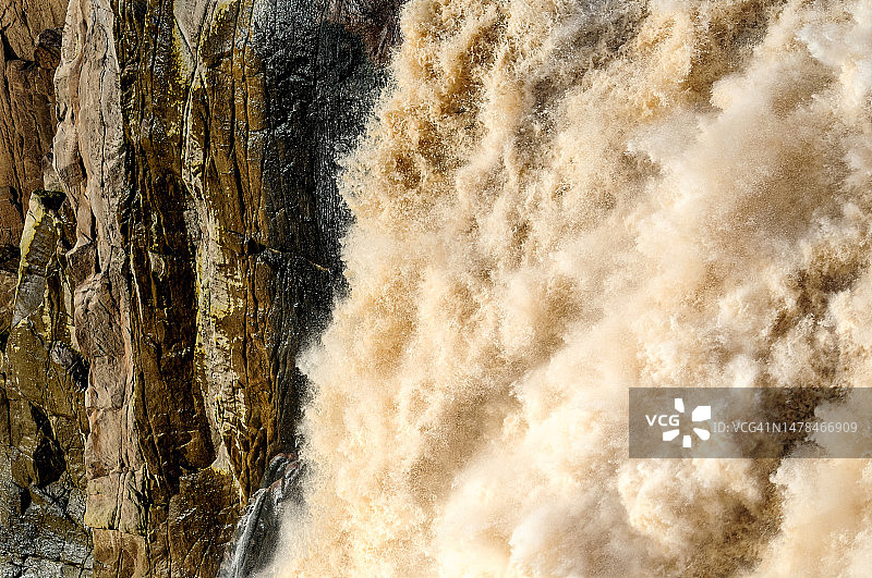 南非奥格拉比斯瀑布高角度视图图片素材