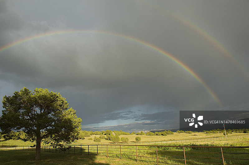 新墨西哥州里韦拉的彩虹图片素材