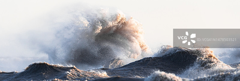 伊利湖十一月风暴图片素材