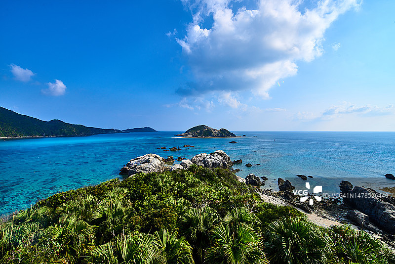 日本渡嘉敷岛海景图片素材
