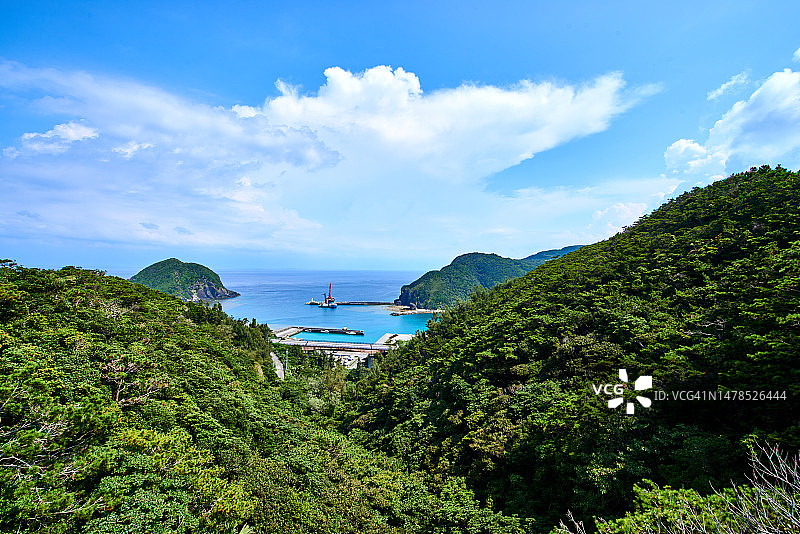 日本渡嘉敷岛海景图片素材