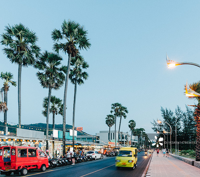 普吉岛黄昏景色图片素材