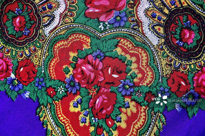 纺织花卉图案（巴基斯坦）图片素材