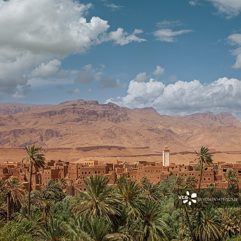 摩洛哥托德拉山谷布马尔内杜达斯小镇图片素材