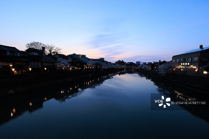 日本金泽浅野川风光图片素材