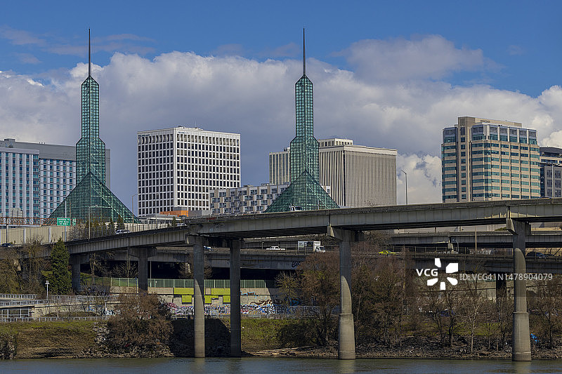 俄勒冈州波特兰市城市景观图片素材