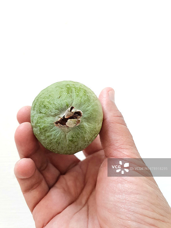 新鲜费约果特写图片素材