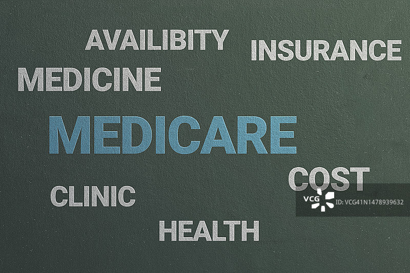 黑板上的医疗保健图片素材