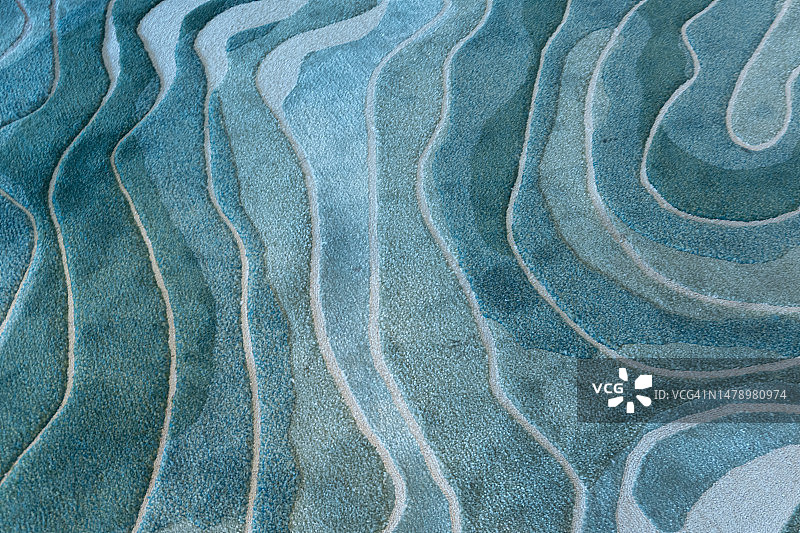 满画幅的蓝色地毯图片素材