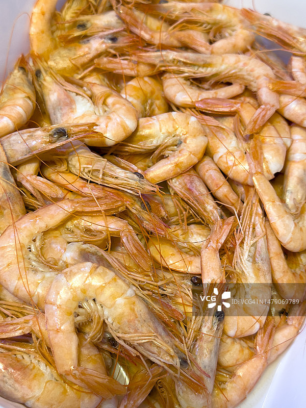 烹饪鲜虾图片素材