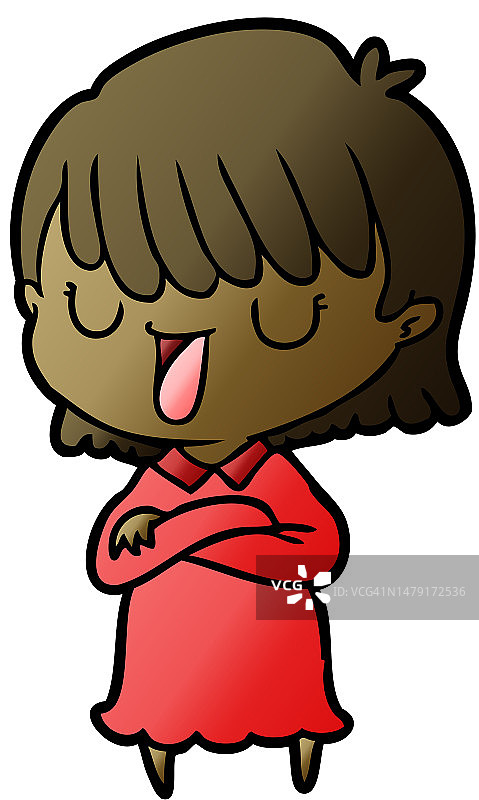 卡通的女人图片素材