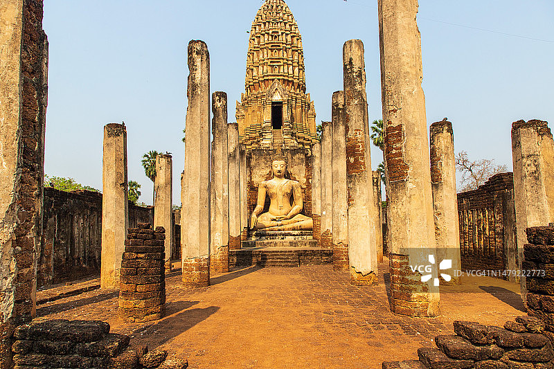 莲花座的佛像图片素材