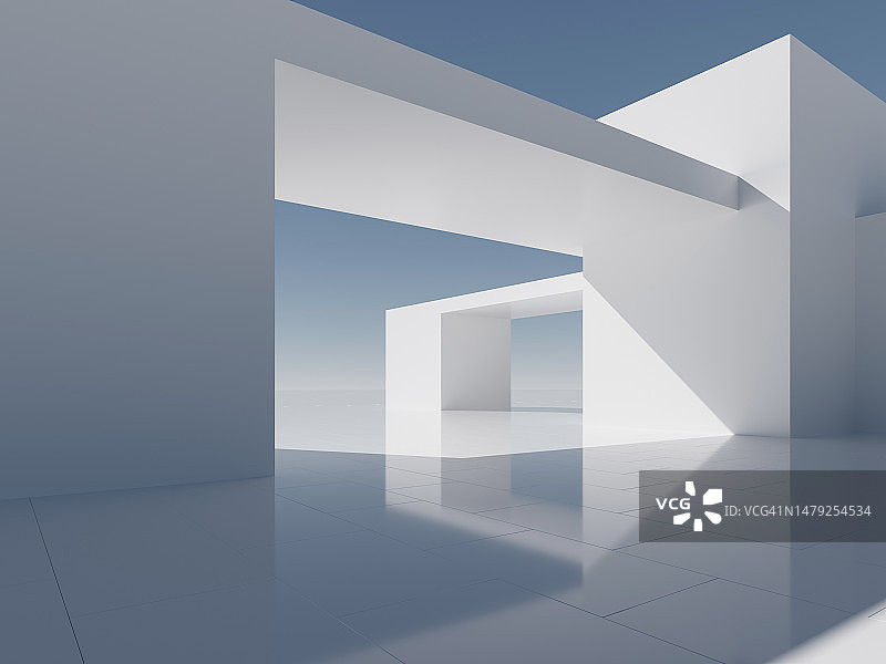 空混凝土建筑背景图片素材