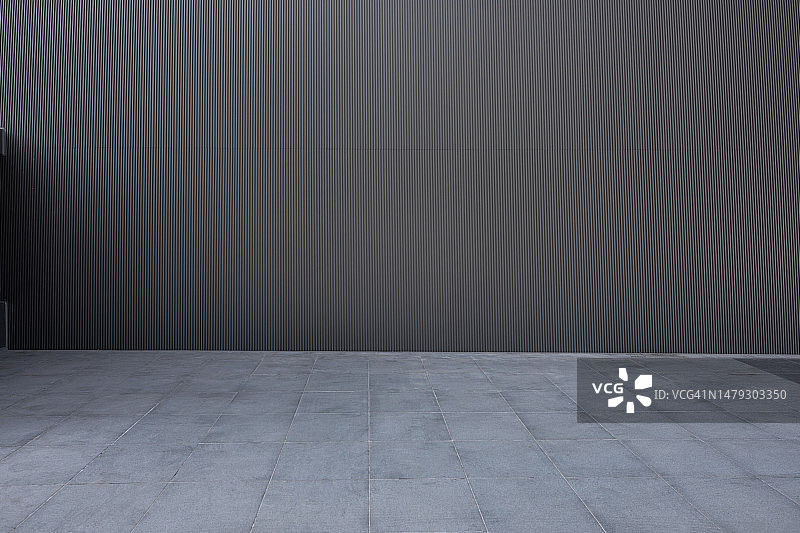 空旷的混凝土停车场图片素材