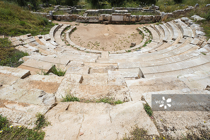 克里特岛阿普特拉的古剧院图片素材