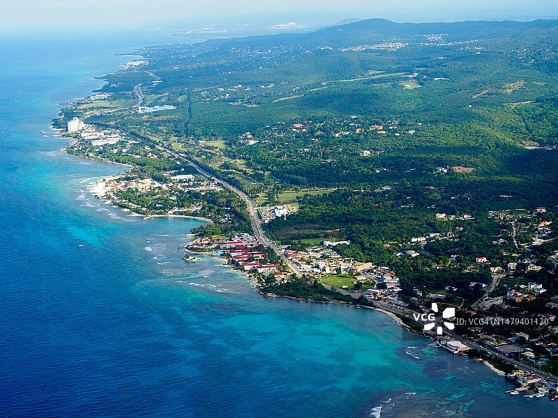 牙买加鸟瞰图图片素材
