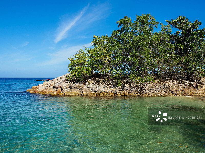 牙买加奥拉卡贝萨的热带风情图片素材