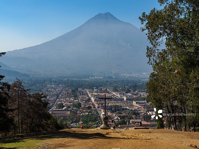 危地马拉安提瓜阿卡特南戈火山图片素材