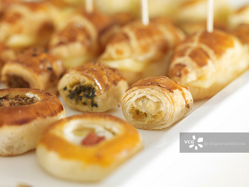 小型咸味糕点图片素材