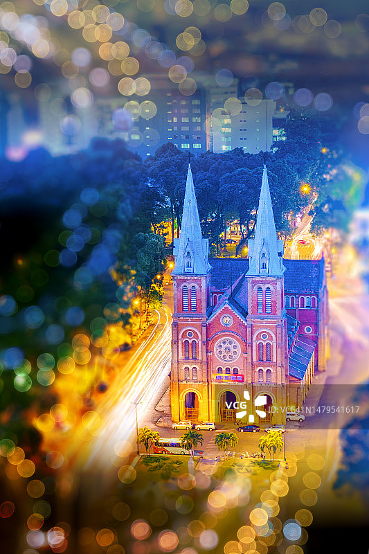 越南最大的城市：胡志明市，又名西贡图片素材