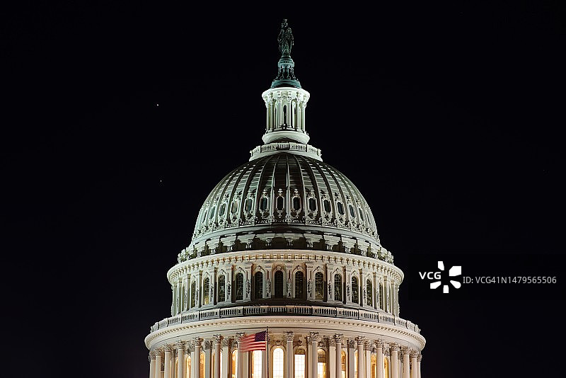 金星、木星与国会大厦图片素材