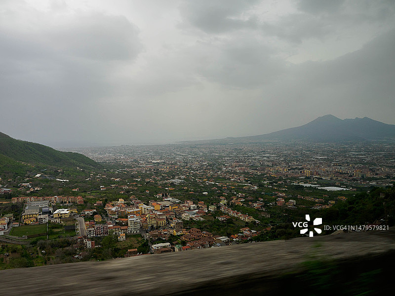 意大利维苏威火山图片素材