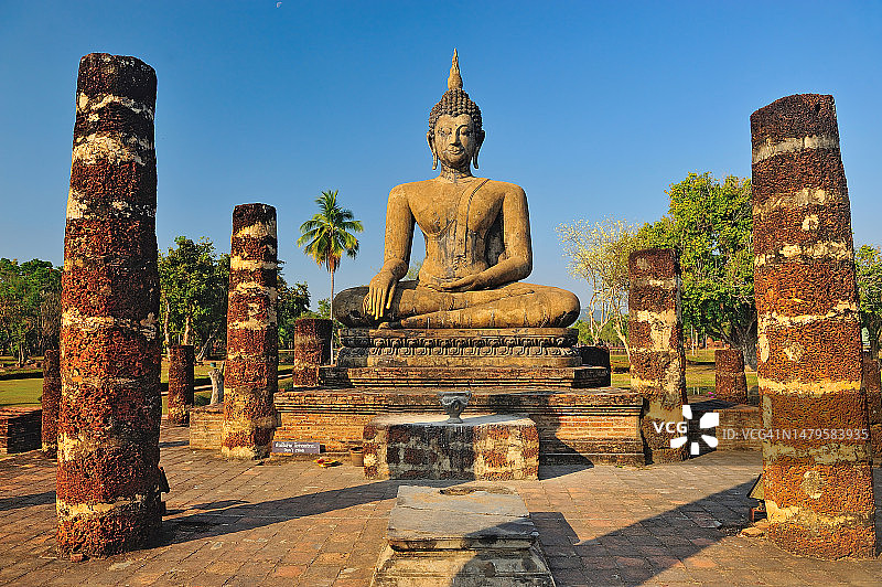 泰国素可泰府素可泰历史公园图片素材