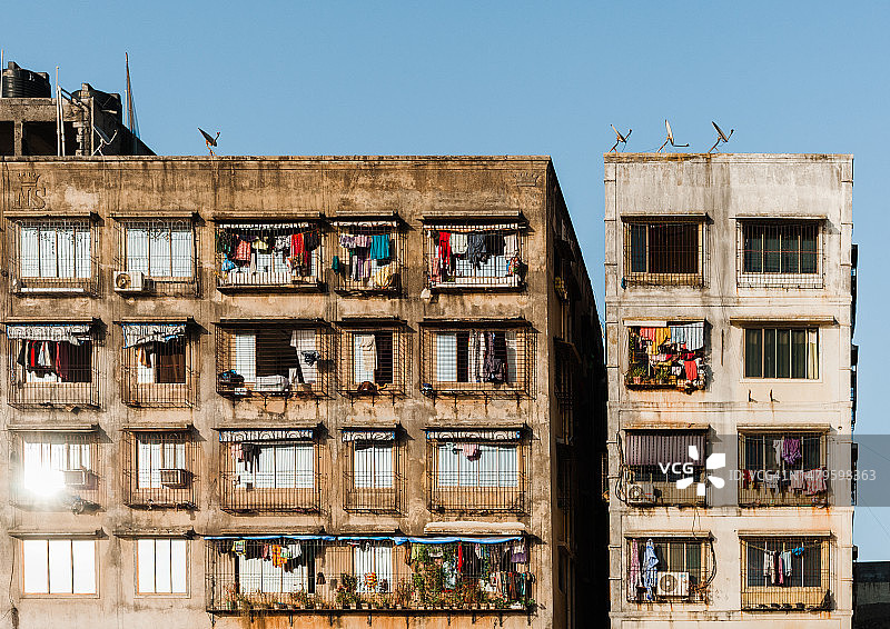 孟买的贫民窟图片素材