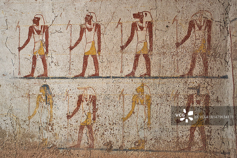 库鲁的埃及壁画图片素材