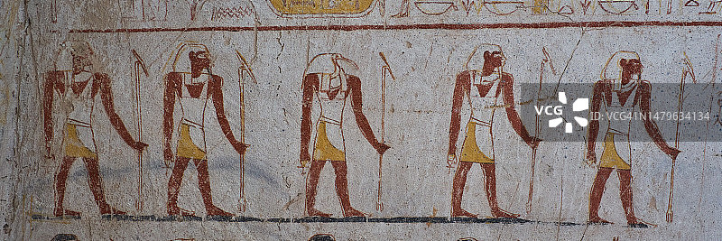 库鲁的埃及壁画图片素材