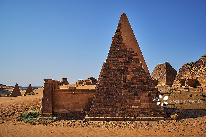 麦罗埃金字塔图片素材