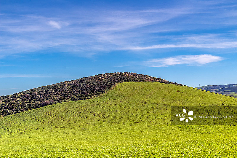 突尼斯马特尔山区田野风光图片素材