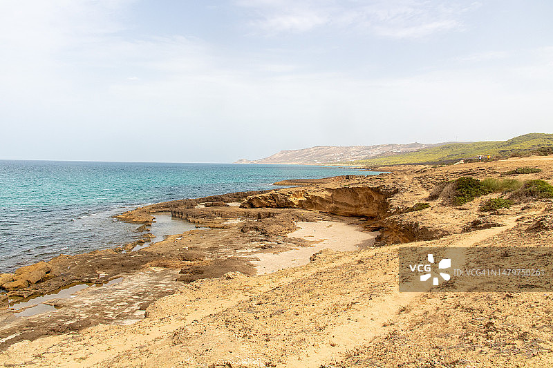 比塞大里梅尔海滩的美丽一天图片素材