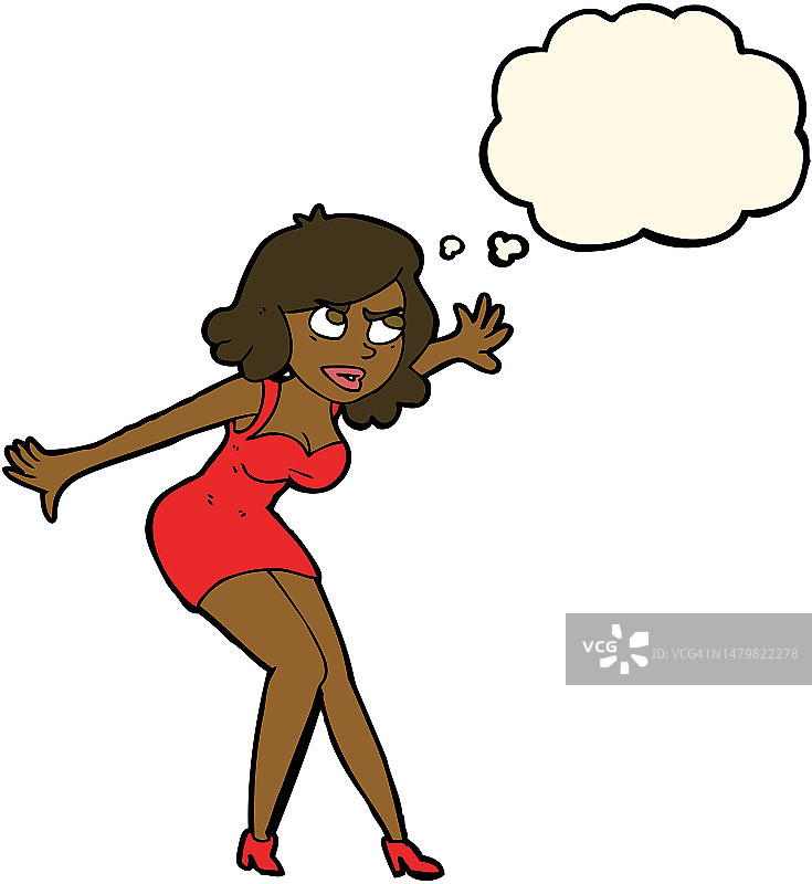 卡通女间谍与气泡框图片素材