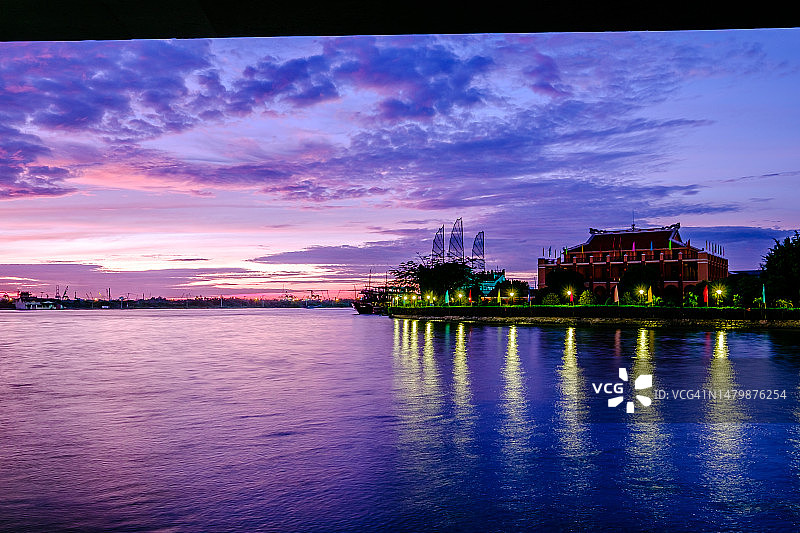 越南最大的城市胡志明市又名西贡图片素材