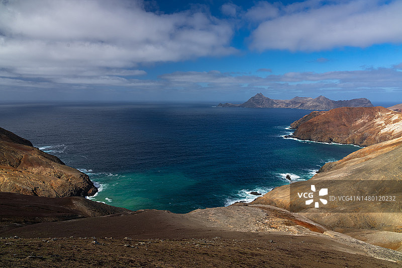 智利鲁滨逊·克鲁索岛海天景色图片素材