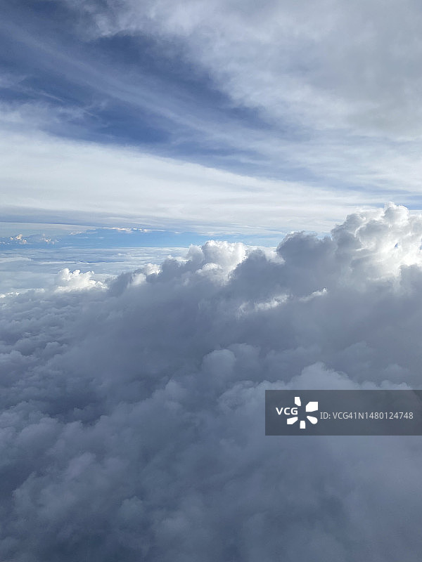 马来西亚沙巴州云景航拍图片素材