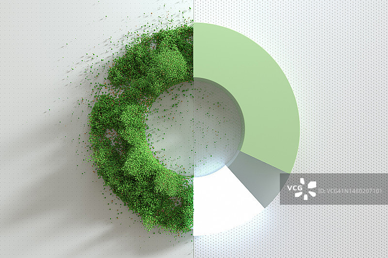 彩色圆形图表图片素材