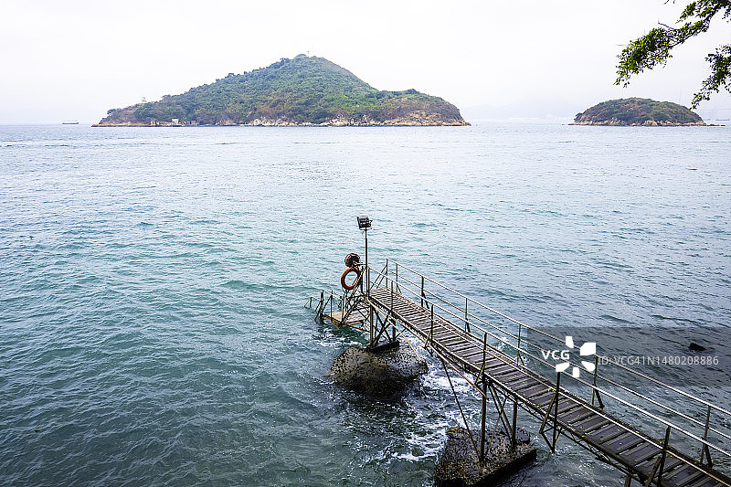 香港岛西环游泳棚图片素材