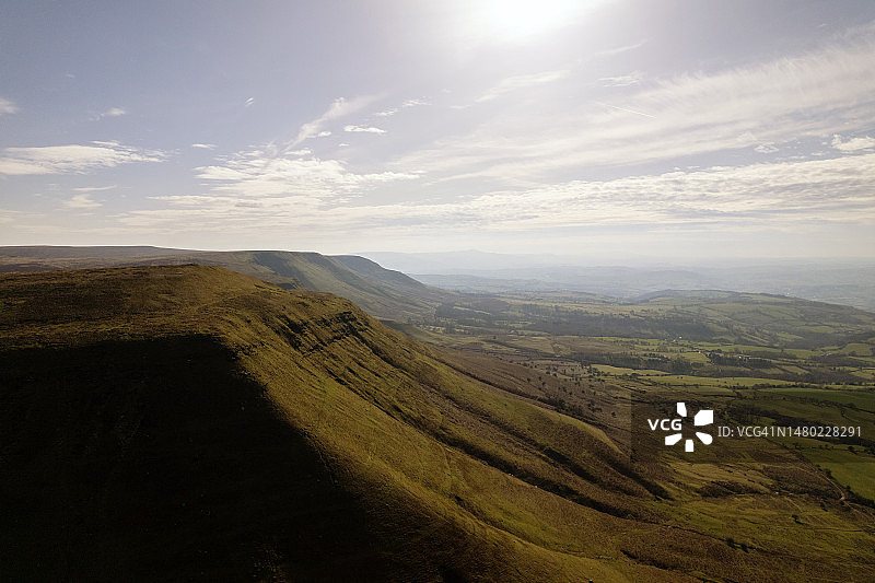 英国威尔士波伊斯郡的特温帕山图片素材