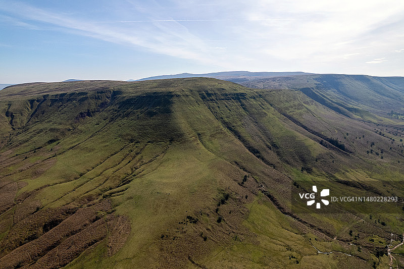 英国威尔士波伊斯郡的特温帕山图片素材