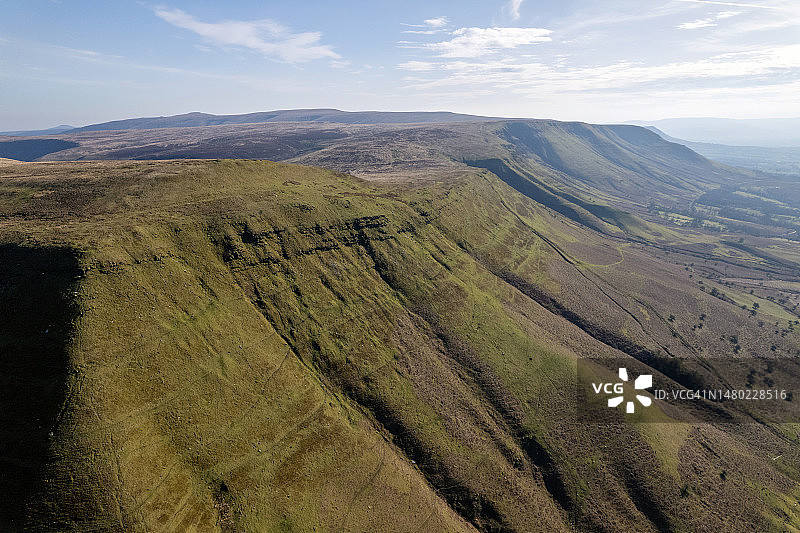 英国威尔士波伊斯郡的特温帕山图片素材