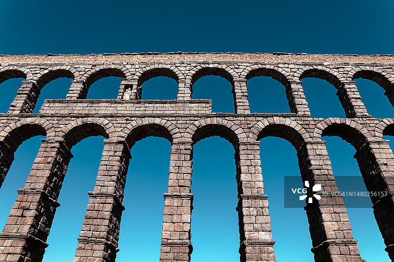 塞哥维亚古罗马引水渠图片素材