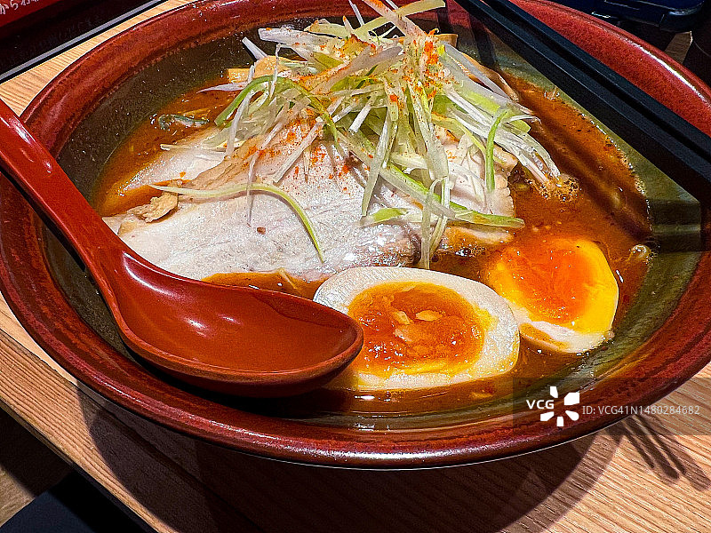 札幌辣味味噌拉面图片素材