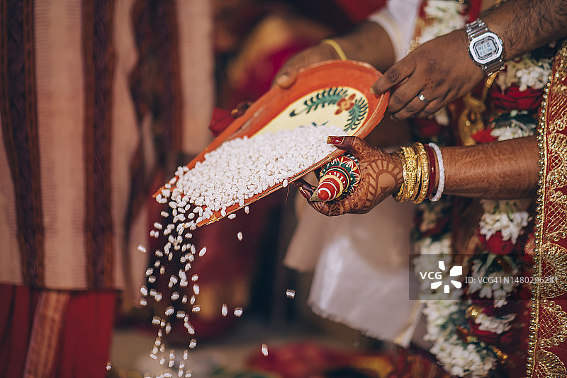 孟加拉婚礼习俗印度教婚礼照片图片素材