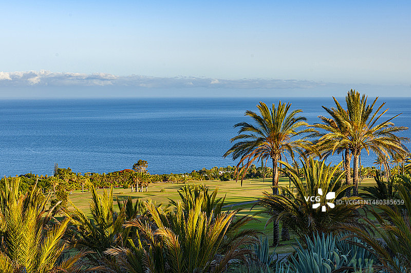 加那利群岛戈梅拉岛高尔夫球场图片素材