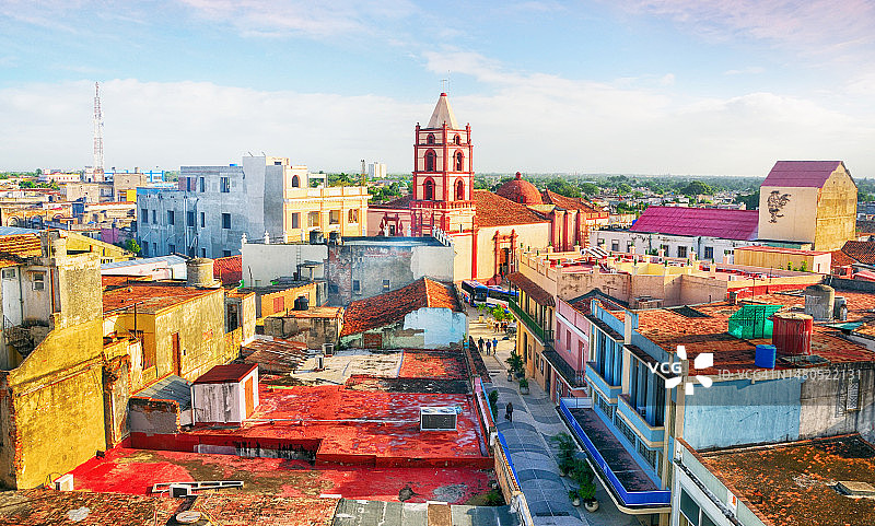 古巴卡马圭城城市景观图片素材