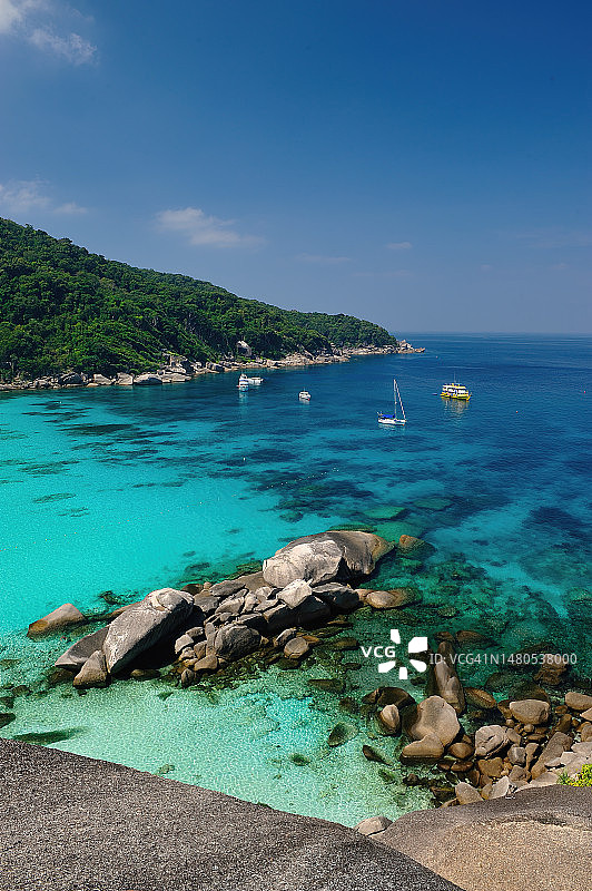 热带天堂：泰国安达曼海斯米兰群岛图片素材