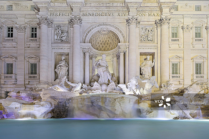 意大利拉齐奥罗马特莱维喷泉图片素材