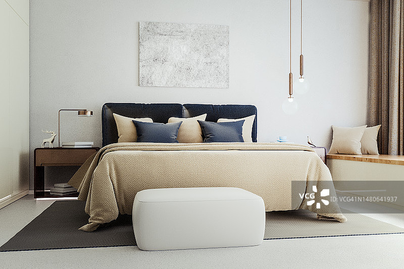 现代的卧室图片素材